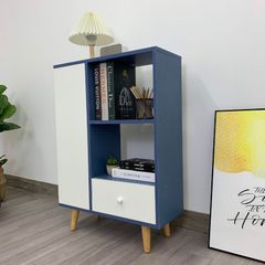Tủ Sách QuaDa Kết Hợp 2 Ngăn Tủ và 2 Ngăn Kệ - GP124