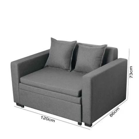 Ghế sofa giường tiện nghi, đệm màu xám êm ái - GC42