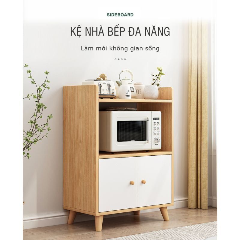 Kệ lò vi sóng 2 tầng có tủ - GP118