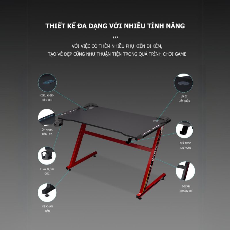 Bàn Gaming Chân Chữ Z - GM71