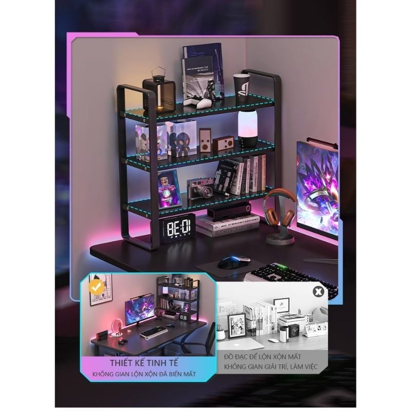 Bàn gaming chữ K GM67