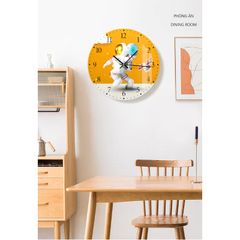 Đồng hồ treo tường hình in UV dáng tròn hiện đại - GD.02