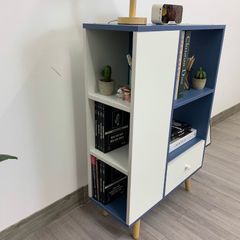 Tủ Sách QuaDa Kết Hợp 2 Ngăn Tủ và 2 Ngăn Kệ - GP124