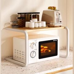 Kệ lò vi sóng 2 tầng khung sắt chữ U hiện đại - GM157