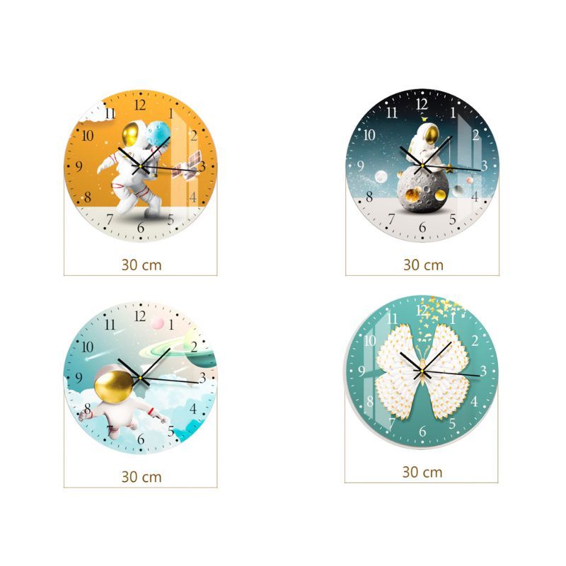Đồng hồ treo tường hình in UV dáng tròn hiện đại - GD.02