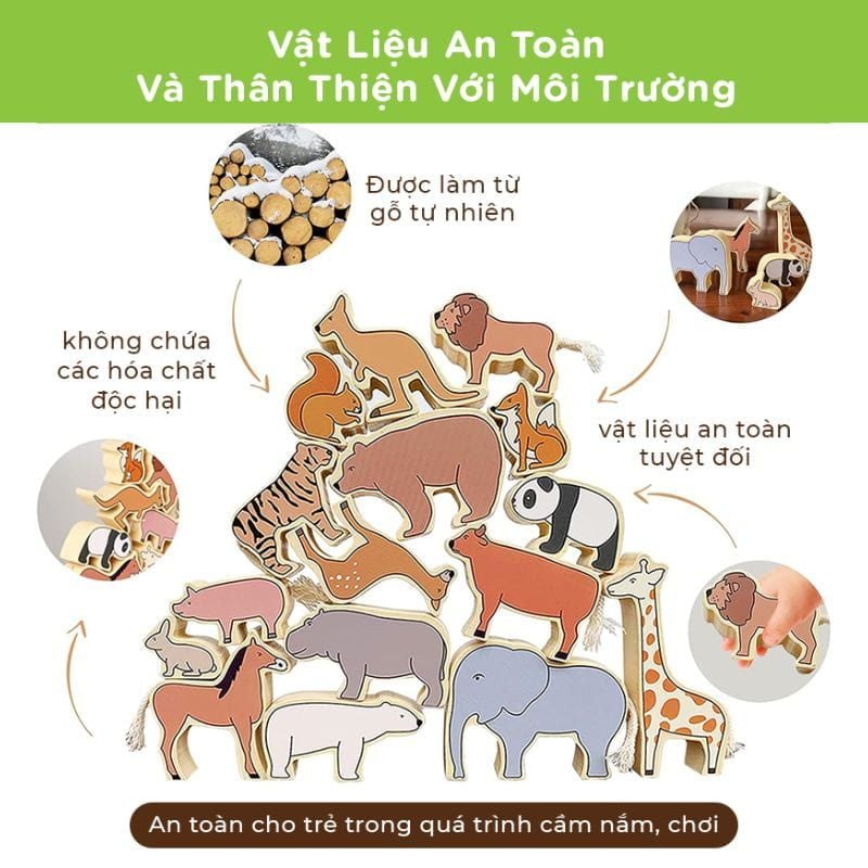 Bộ đồ chơi 16 con vật cho bé - TOY14