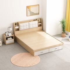 Giường Ngủ Thông Minh Nâng Hạ Có Ngăn Kéo, Kệ Sách - GP235