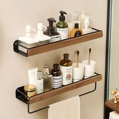 Kệ nhà tắm có móc treo khăn mặt đa kích thước - GM185