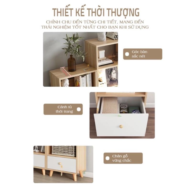 Tủ kệ sách S style đa năng - GP144