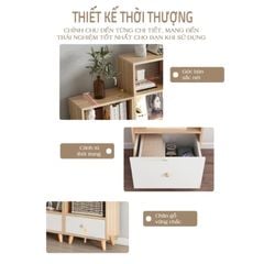 Tủ kệ sách S style đa năng - GP144