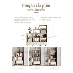 Tủ kệ sách S style đa năng - GP144