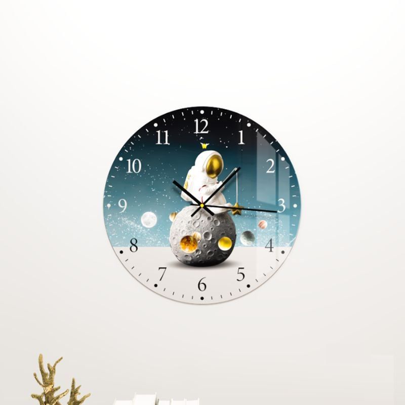 Đồng hồ treo tường hình in UV dáng tròn hiện đại - GD.02