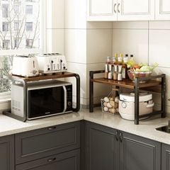 Kệ lò vi sóng 2 tầng khung sắt chữ U hiện đại - GM157