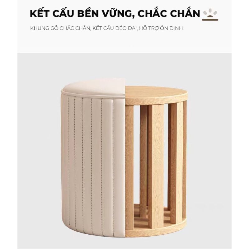 Ghế đôn da PU cao cấp - GC45