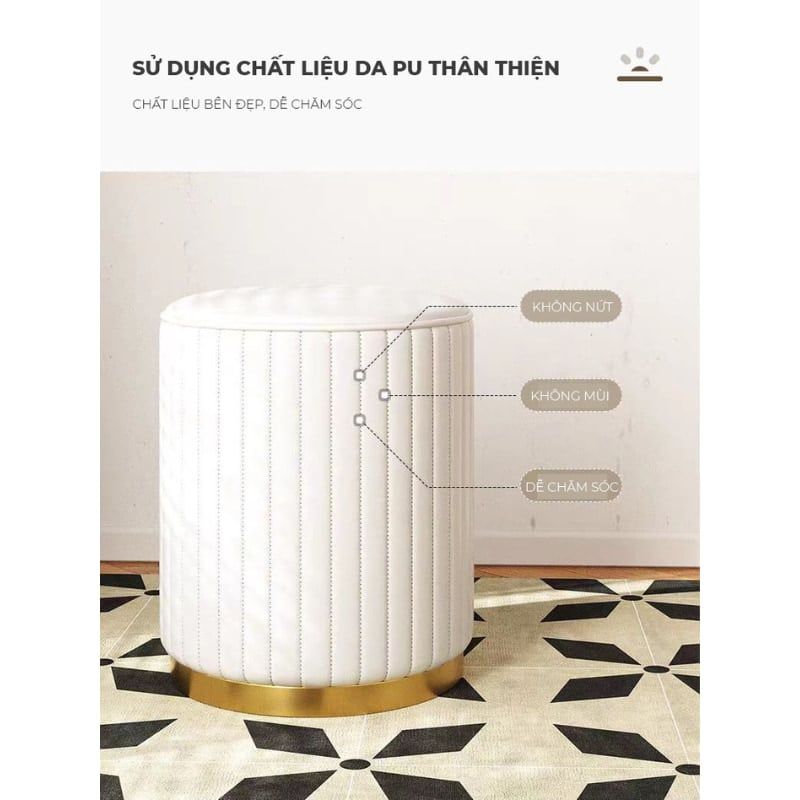 Ghế đôn da PU cao cấp - GC45