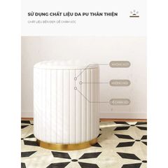 Ghế đôn da PU cao cấp - GC45