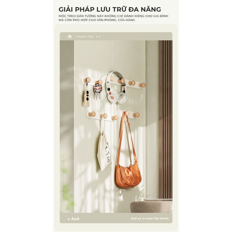 Móc treo quần áo đa năng - GM180