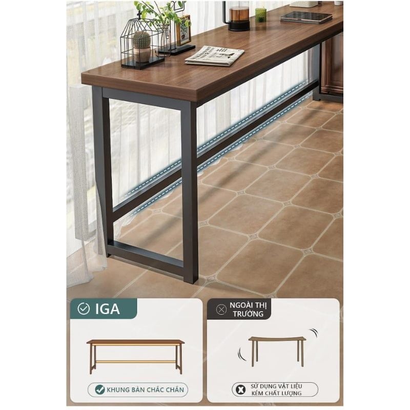 Bàn họp chân đen đa năng, cao cấp - GM89