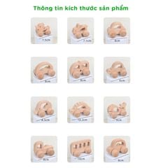 Bộ đồ chơi 12 xe gỗ hình con vật ngộ nghĩnh - TOY15