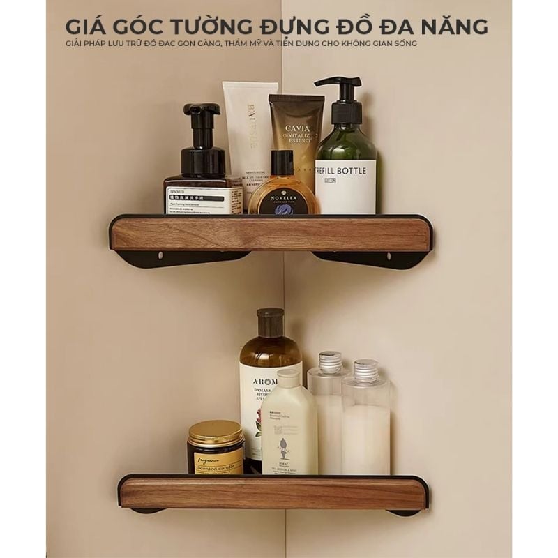 Kệ dán góc tường nhà tắm hình tam giác - GM183