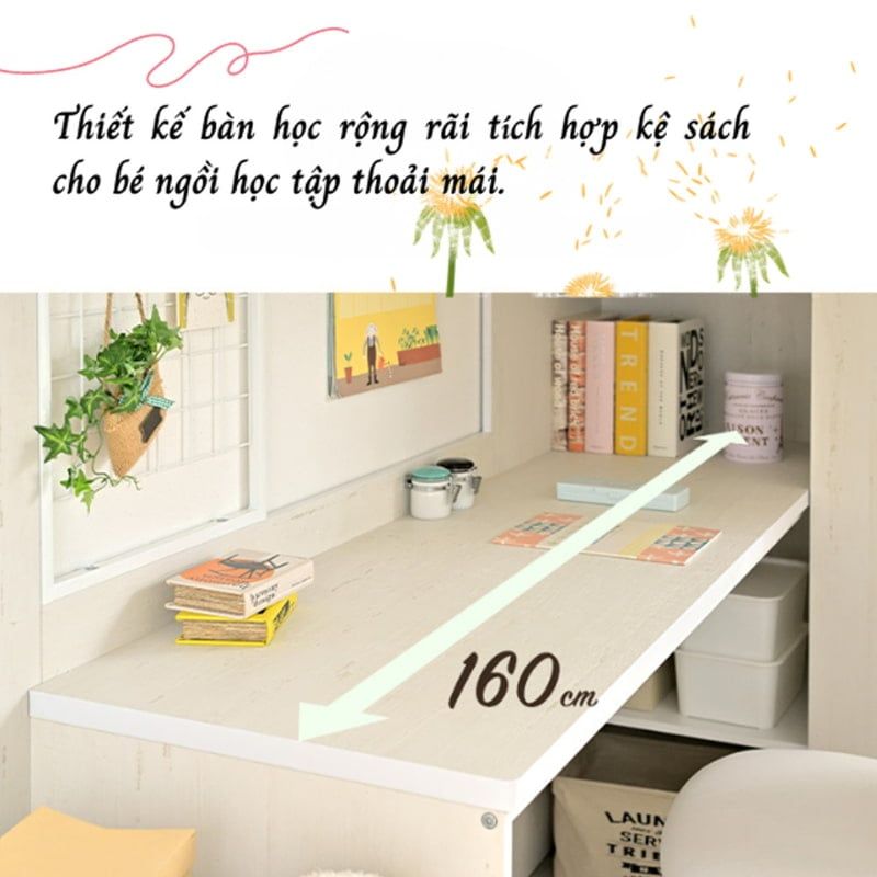 Giường tầng đa năng, hiện đại và an toàn cho bé - GP357
