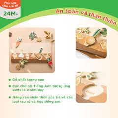 Bảng đồ chơi nhận biết rau củ thông minh cho bé - TOY04