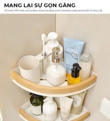 Kệ góc nhà tắm dán tường nhỏ gọn, chắc chắn - GM201
