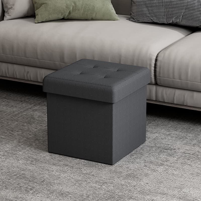 Ghế đôn vuông bọc da kiêm hộp đựng đồ đa năng - GC15