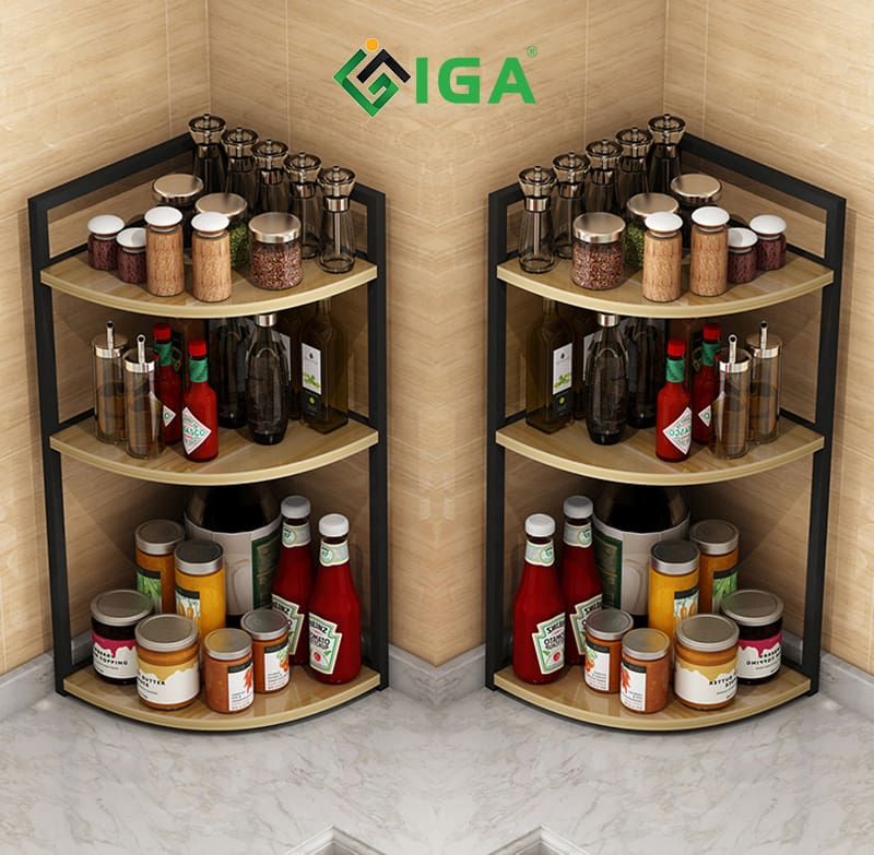 Kệ gia vị góc tường - GM49