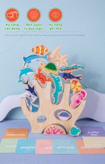 Đồ chơi xếp tầng động vật đại dương cho bé - TOY17