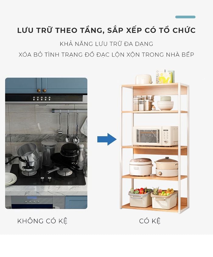 Kệ đa năng 3 tầng nhỏ gọn, tiện lợi - GM140