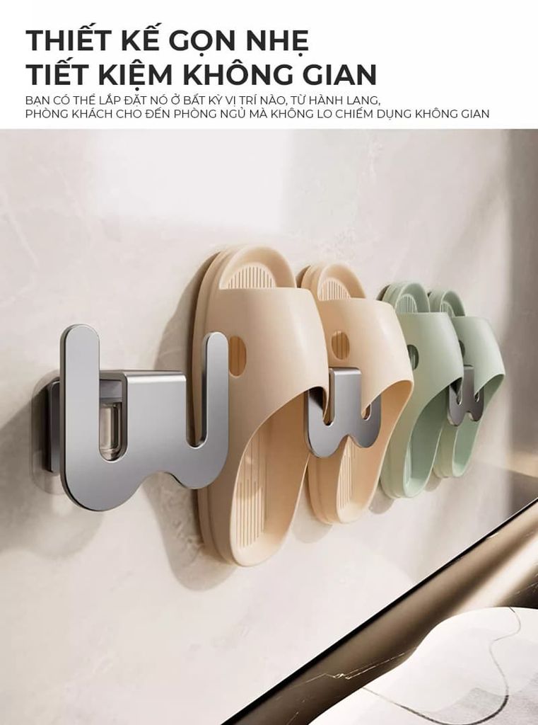 Móc treo dép dán tường chắc chắn, đa dụng - GM198
