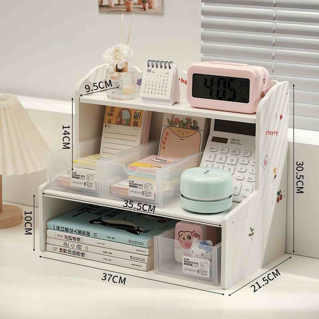 Kệ sách gỗ 2 tầng đa năng IG419