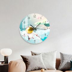 Đồng hồ treo tường hình in UV dáng tròn hiện đại - GD.02
