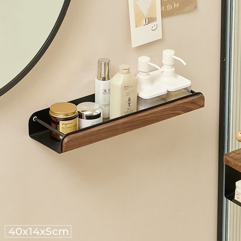 Kệ nhà tắm có móc treo khăn mặt đa kích thước - GM185