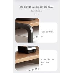 Kệ lò vi sóng 2 tầng khung sắt chữ U hiện đại - GM157