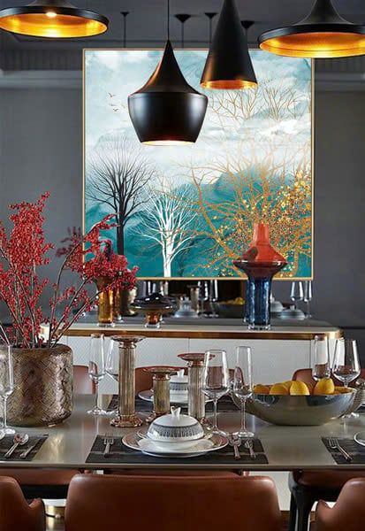 Tranh vuông phong cảnh nghệ thuật - GD-G