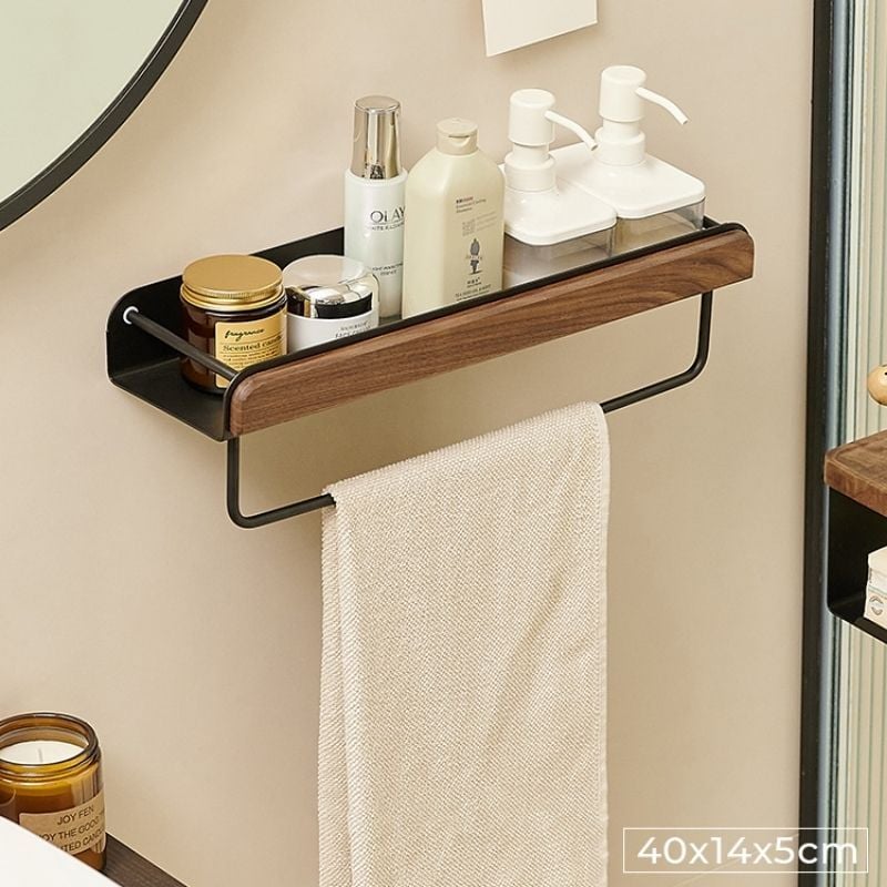 Kệ nhà tắm có móc treo khăn mặt đa kích thước - GM185