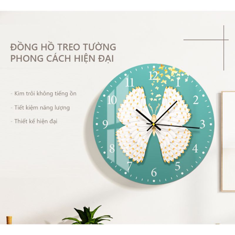 Đồng hồ treo tường hình in UV dáng tròn hiện đại - GD.02