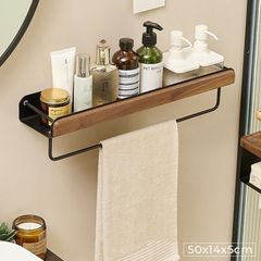 Kệ nhà tắm có móc treo khăn mặt đa kích thước - GM185