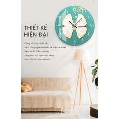 Đồng hồ treo tường hình in UV dáng tròn hiện đại - GD.02