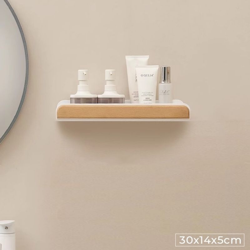 Kệ nhà tắm có móc treo khăn mặt đa kích thước - GM185