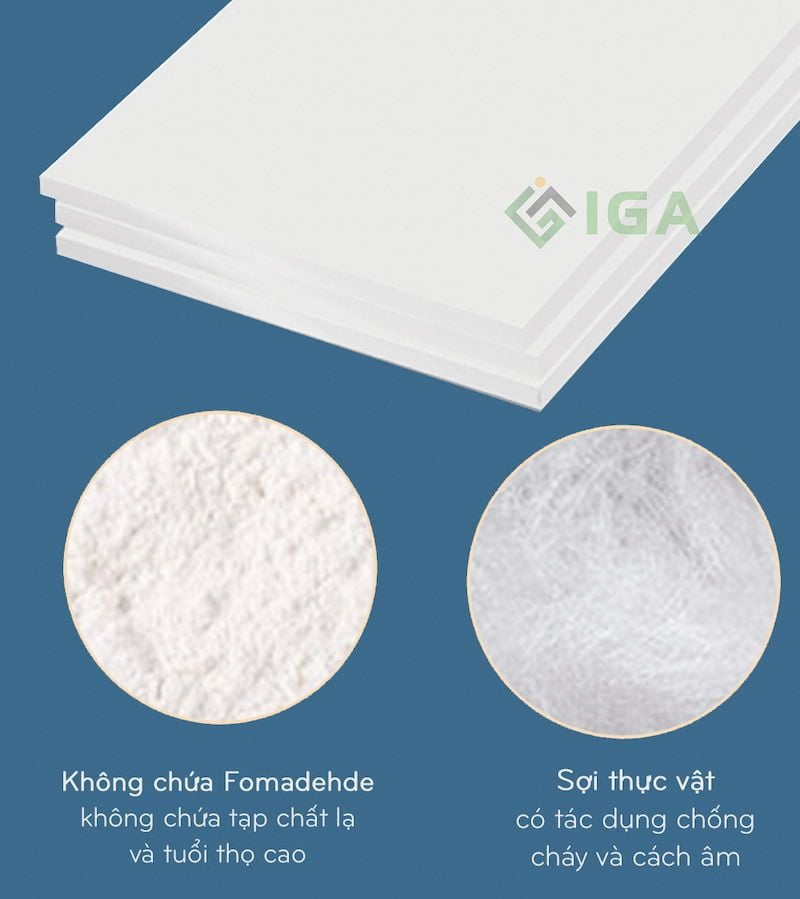 Kệ treo tường gỗ nhựa - IG389