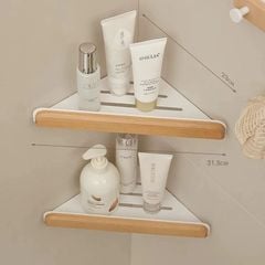 Kệ dán góc tường nhà tắm hình tam giác - GM183