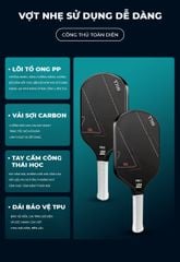 Vợt pickleball đỏ T700 Pro - PK07.2