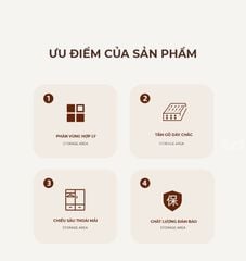Tủ quần áo đơn vân gỗ trắng GP353
