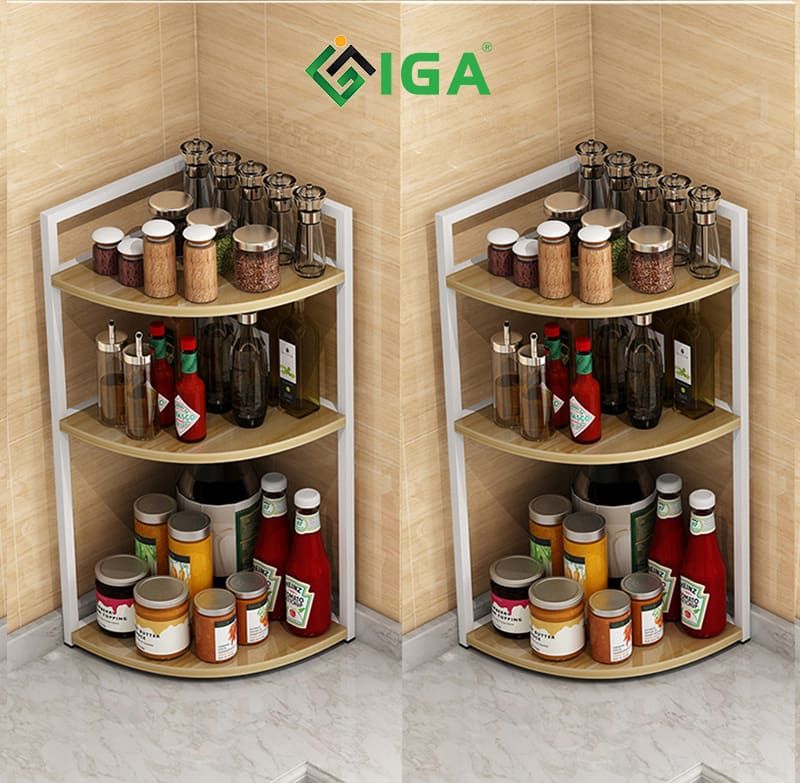 Kệ gia vị góc tường - GM49