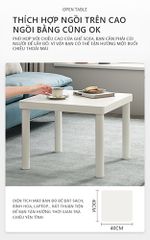 Bàn trà vuông chân tròn GM110