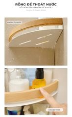 Kệ góc nhà tắm dán tường nhỏ gọn, chắc chắn - GM201