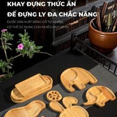 Khay gỗ hình con vật, ngộ nghĩnh, dễ sử dụng - PG06